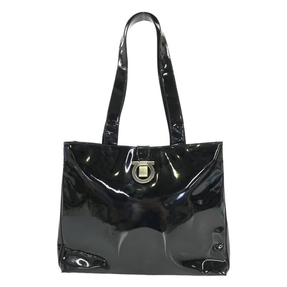 Salvatore Ferragamo Handbags - Salvatore Ferragamo Gancini Enamel Tote Bag